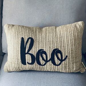 Mary & Edgar Rectangular Halloween BOO Pillow